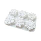Molde De Silicone 3D Em Forma De Floco De Neve Para Natal, Decoração De Bolos E Sobremesas,