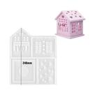 Molde De Silicone 3D Para Casa, Árvore De Natal, Estrela E Coração, Para Resina Epóxi, Suporte De