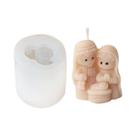 Molde De Silicone 3D Para Cenário De Natal, Mini Família Jesus, Vela Aromática De Epóxi, Arte