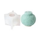 Molde De Silicone 3D Para Vela Aromática De Rena De Natal, Molde DIY Para Bola Em Relevo De Concreto