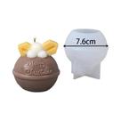 Molde De Silicone 3D Para Velas E Artesanato Em Gesso, Com Formas De Alce Fofo, Boneco De Neve,