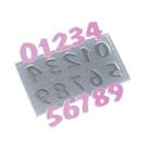 Molde De Silicone 511 - Números Flash Médio - Letras