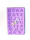 Molde de silicone alfabeto confeitaria biscuit f607