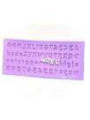Molde de silicone alfabeto para decorar f635