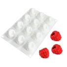 Molde de silicone ANGOOD Raspberry de 12 cavidades para cupcakes e bolos