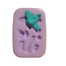 Molde de silicone avião urso confeitaria biscuit f939