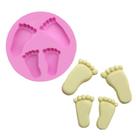 Molde de silicone Baby Footprint para panificação e decoração de bolos