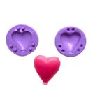 Molde de silicone balão bexiga coração para decorar f724