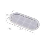Molde De Silicone Bandeja Oval Tamanho Grande Resina Gesso Cimento