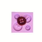Molde de silicone botões costura para decorar f608