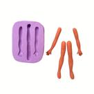 Molde de silicone braços e pernas para decorar f669