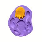 Molde de silicone cabelos para decorar f697