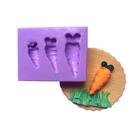 Molde de silicone cenourinhas páscoa para decorar f764