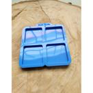 Molde de Silicone Chaveiro Plaquinha Quadrada 4 Cavidades