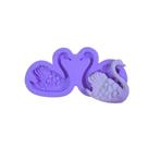 Molde de silicone cisnes confeitaria biscuit f931