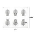 Molde De Silicone Com 6 Cavidades De Coelho Para Fondant, Chocolate, Bolo, Mousse, Sobremesas E