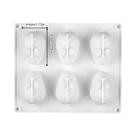 Molde De Silicone Com 6 Cavidades De Coelho Para Fondant, Chocolate, Bolo, Mousse, Sobremesas E