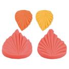 Molde De Silicone Confeitaria - Folhas - FT179 - 1 unidade - Silver Plastic - Rizzo