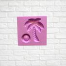 Molde de silicone coqueiro para decorar f618