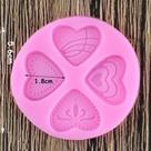 Molde de silicone coração para decorar f309