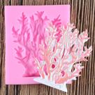Molde de silicone coral para decorar f329