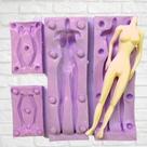 Molde de silicone corpo humano 3d para decorar f814