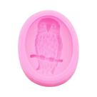 Molde De Silicone Coruja Para Resina DIY, Argila, Chaveiro, Chocolate, Fondant, Bolo E Acessório De