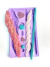 Molde de silicone crochê confeitaria biscuit f505