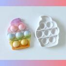 Molde de Silicone Cupcake Pop It Fidget Toy