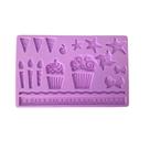 Molde de silicone cupcake, vela,aniversário para decorar f821