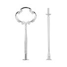Molde De Silicone De Duas Camadas Para DIY: Bandeja De Resina Epóxi Cristal, Suporte Para Bolo,