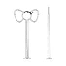 Molde De Silicone De Duas Camadas Para DIY: Bandeja De Resina Epóxi Cristal, Suporte Para Bolo,