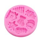 Molde De Silicone De Natal Para Resina E Joias DIY: Papai Noel, Árvore, Sapato, Sino, Bengala,