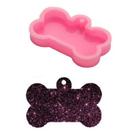 Molde de Silicone de Osso de Cachorro para Pingente Rosa