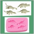 Molde de silicone dinossauros para decorar f236