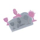 Molde de Silicone Dupla Coelhos de Pijama Ref. 26 Flexarte Rizzo Confeitaria