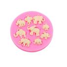Molde de silicone elefante para decorar f270