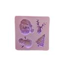 Molde de silicone elementos de natal para decorar f715
