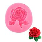 Molde de silicone em forma de rosa para bolo, fondant, chocolate