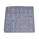 Molde De Silicone Em Resina Com 26 Letras Maiúsculas Pequenas Para Fabricação De Joias DIY E Molde