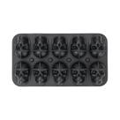 Molde De Silicone Flexível 3D Em Formato De Caveira De Terror Para Bolas De Gelo, Bandejas De Cubos