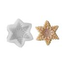 Molde De Silicone Floco De Neve De Natal Estrela Hexagonal Para Decoração De Velas, Chocolates,