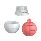 Molde De Silicone Floco De Neve De Natal Para Copo De Vela, Jarra Redonda De Gesso Para