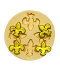 Molde de silicone flor de lis confeitaria biscuit f584
