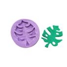 Molde de silicone folha costela de adão para decorar f779