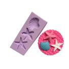 Molde de silicone fundo do mar para decorar f781