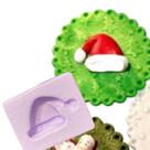 Molde de silicone gorro papai noel confeitaria biscuit f881
