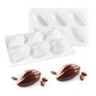 Molde de silicone grande em cápsula de cacau para sobremesas de mousse de chocolate