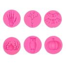 Molde De Silicone Halloween Árvore Seca Caveira Crânio Mão