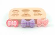 Molde de silicone laços confeitaria biscuit f543